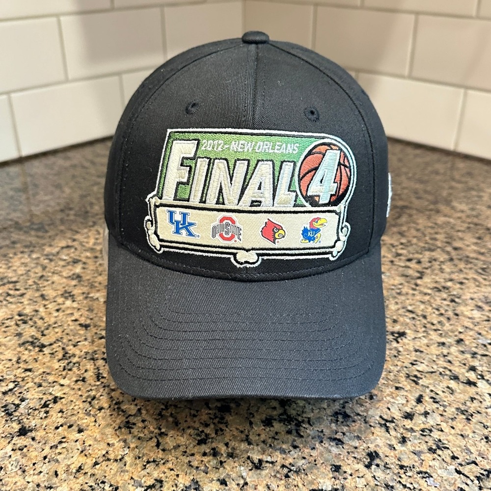 NCAA Mens Basketball 2012 Final Four Adidas Cap Hat Strap Back Black New Orleans